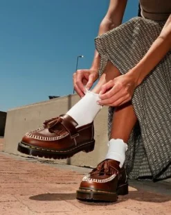 Adrian Loafers i Orleans-läder med toffs in Brun