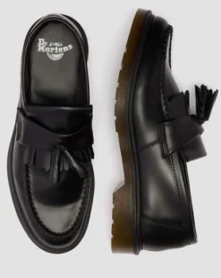 Adrian Smooth läderloafers med tofs in Svart