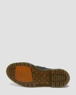 Adrian Virginia läder-loafers med tofs in Svart