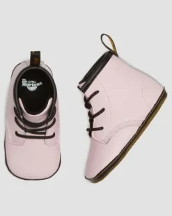 1460 Auburn läderkängor till baby in Pale Pink