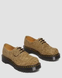 1461 Bex Made in England skor i texturerad mocka in Savannah Tan
