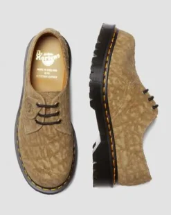1461 Bex Made in England skor i texturerad mocka in Savannah Tan