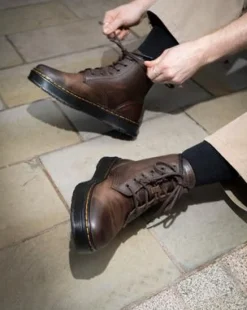 Brookline Chukka-kängor i Crazy Horse-läder in Mörkbrun