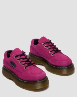 BUZZ 5-EYE MILLED NUBUCK-SKOR in Rosa
