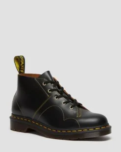 CHURCH LÄDER MONKEY BOOTS in Svart