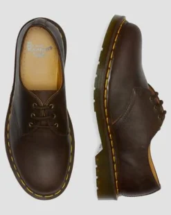 1461 Crazy Horse-läder oxfordskor in Brun