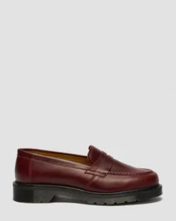 Delapre Penny loafers in Vinröd