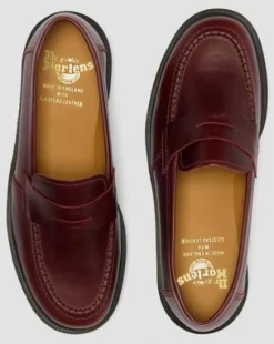 Delapre Penny loafers in Vinröd
