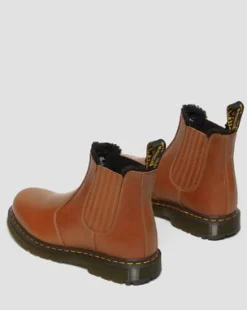 2976 DM's Wintergrip Chelsea-kängor i läder in Solbrun