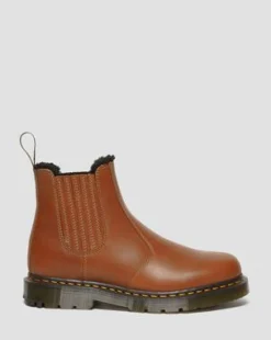 2976 DM's Wintergrip Chelsea-kängor i läder in Solbrun