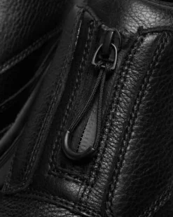 DMXL Zip-sko i läder in Svart