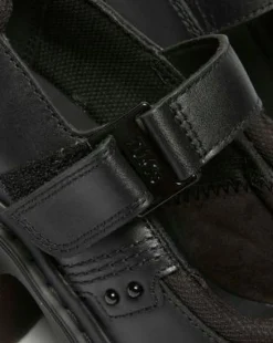 Eviee Tech Strap Mary Jane Skor Med Klack&nbsp;&nbsp;&nbsp; in Svart