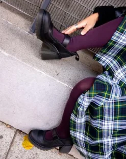 Eviee Tech Strap Mary Jane Skor Med Klack&nbsp;&nbsp;&nbsp; in Svart