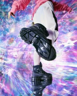 EXOSHIELD XX01 steel toe leather boots in Svart