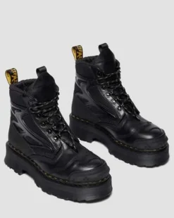 EXOSHIELD XX01 steel toe leather boots in Svart