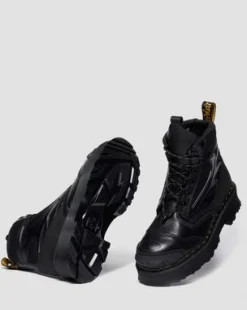 EXOSHIELD XX01 steel toe leather boots in Svart