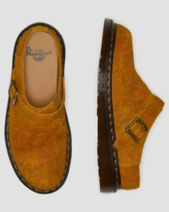 Isham Marbled mockamules med bakre rem in Brown