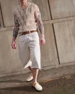 Jorge II Slingback Mules i mocka och läder in Pergament Beige