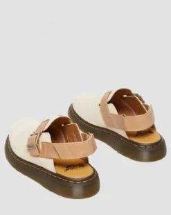 Jorge II Slingback Mules i mocka och läder in Pergament Beige