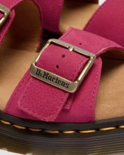 Josef slide-sandaler i nubuckläder in Rosa