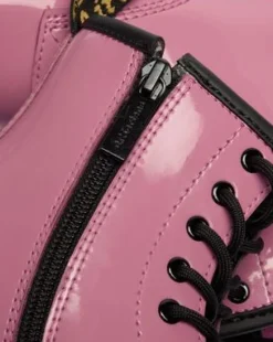 Junior 1460 lackerade Lamper-läderkängor in Dm's Rosa
