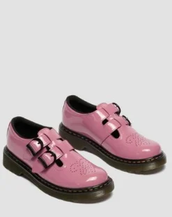Junior 8065 Mary Jane lackerade Lamper-läderskor in Dm's Rosa