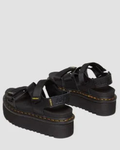Kimber II Logo Webbing sandaler in Svart
