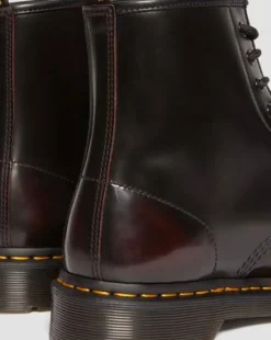 1460 kängor i Arcadia-läder in Cherry Red