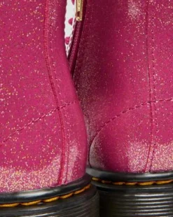 1460-KÄNGOR I GLITTRIGT LACKLÄDER TILL SMÅBARN in Rosa, Silver & Guldfärgad