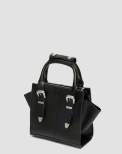 Liten Kiev tote bag i läder in Svart