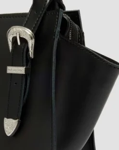Liten Kiev tote bag i läder in Svart