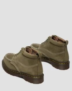 Lowell Chukka-kängor med mocktå i Nubuck-läder in Olivgrön Grön