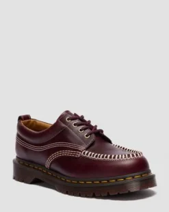 Lowell Moc Toe-skor i läder in Cherry Red