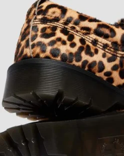 LOWELL-SKOR MED MOCKTÅ I LEOPARDMÖNSTER in Leopard