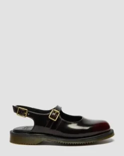 Madaline Mary Jane Slingback-skor i Rub Off-läder&nbsp; in Cherry Red