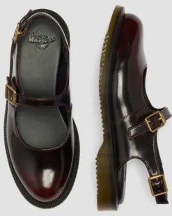 Madaline Mary Jane Slingback-skor i Rub Off-läder&nbsp; in Cherry Red