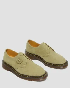 1461 Made in England skor i nubuck in Grön