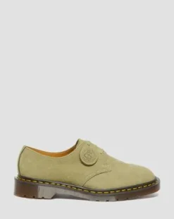 1461 Made in England skor i nubuck in Grön
