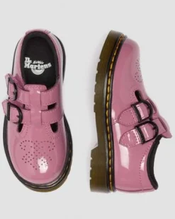 8065 Mary Jane lackerade Lamper-läderskor till småbarn in Dm's Rosa