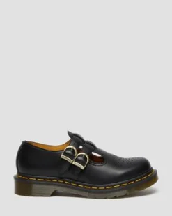 8065 Mary Jane Smooth läderskor in Svart