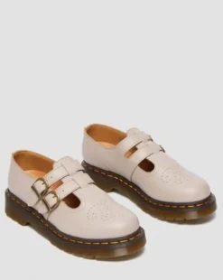 8065 Mary Jane Virginia läderskor in Vintage Taupe