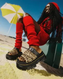 Mattison slide-sandaler med leopardtryck in Leopard