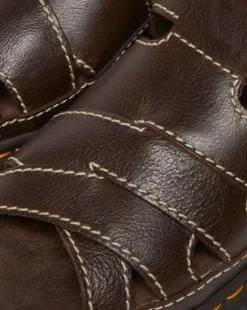 Maxxy Slide AR Rogue lädersandaler in Brun