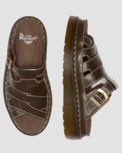 Maxxy Slide AR Rogue lädersandaler in Brun