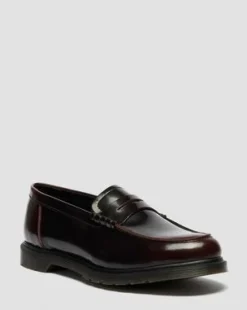 Mayfare-loafers i Rub Off-läder in Cherry Red
