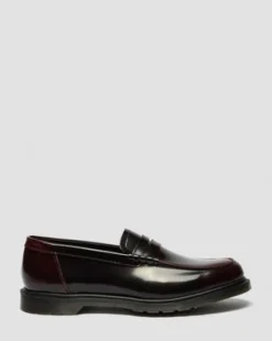 Mayfare-loafers i Rub Off-läder in Cherry Red