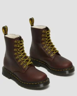 1460 Pascal DM's Wintergrip ankelhöga läderkängor in Brun
