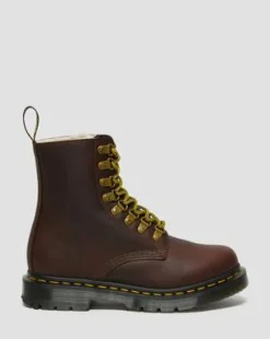 1460 Pascal DM's Wintergrip ankelhöga läderkängor in Brun