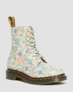 1460 Pascal Floral kängor i återvunnet läder in Cloud Cream