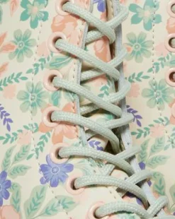 1460 Pascal Floral kängor i återvunnet läder in Cloud Cream
